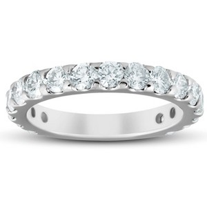 Pompeii3 1.90 Ct Diamond Wedding Ring 10k White Gold - 1 of 4