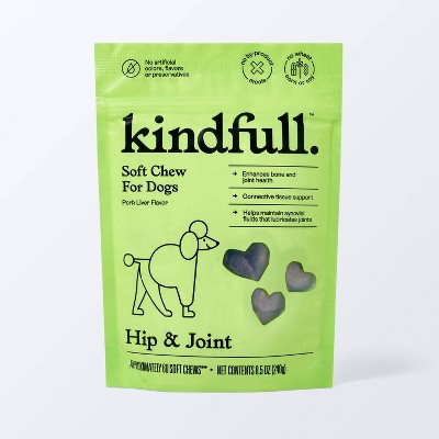 Hip &#38; Joint Soft Chews for Dogs - Pork Flavor - 60ct - Kindfull&#8482;