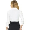 Rekucci Women's Stretch Knit Jersey Bolero Shrug with Ruched Sleeves - 3 of 4