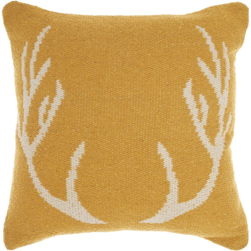 Mina Victory Life Styles Woven Antlers Indoor Throw Pillow, 1 of 7