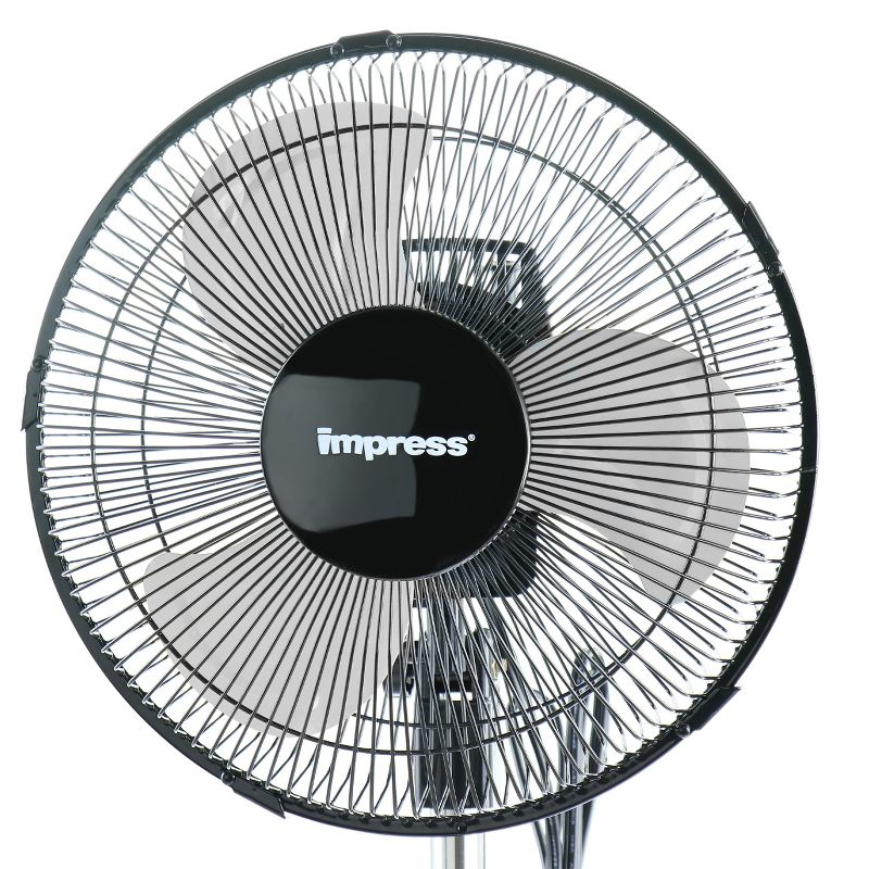 Impress Mighty Mite 10 Inch 3 Speed High Velocity Standing Fan in Black, 3 of 6