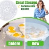 3PCS Deviled Egg Containers with Lid, Deviled Egg Platter Carrier Holder Trays with 66 Slots for Party and Home Kitchen - 4 of 4