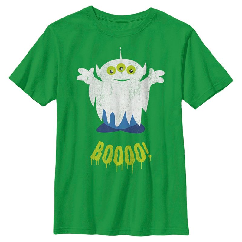 Boy's Toy Story Halloween Squeeze Alien Boo Ghosts T-Shirt, 1 of 5