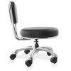 Saloniture Rolling Hydraulic Salon Stool with Backrest - Adjustable Swivel Chair for Spa or Medical Office - image 2 of 4