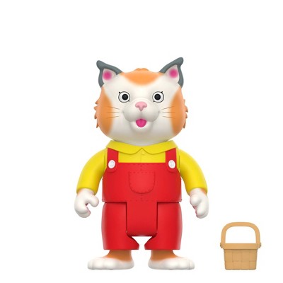 Super 7 ReAction Richard Scarry Wave 2 Huckle Cat Overalls Collectible Figure