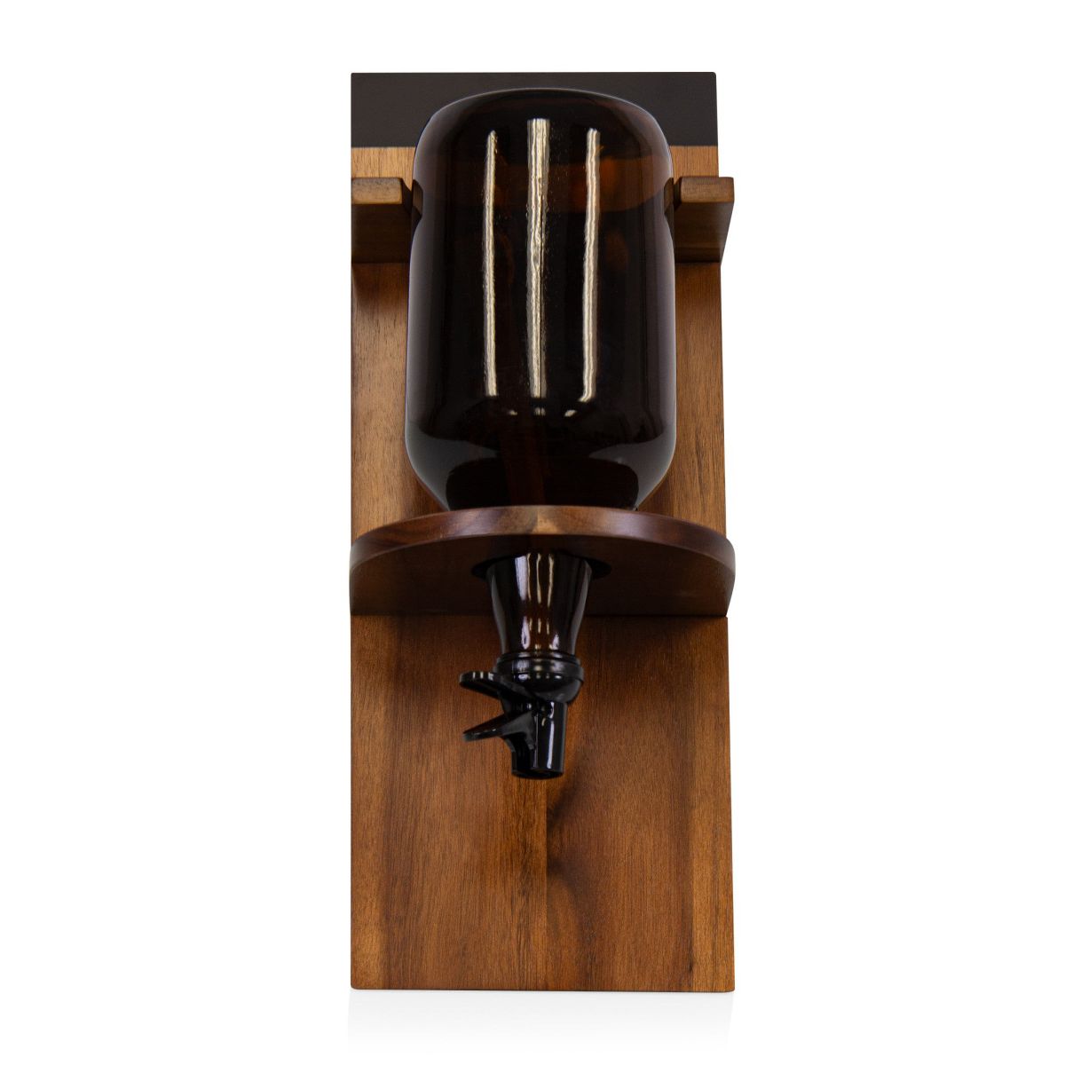 Picnic Time 64oz Glass Growler with Handcrafted Wood Stand for Cold Beverages - thumbnail 10