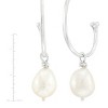 Silpada 'Radiating' Sterling Silver Freshwater Pearl J-Hoop Earrings - 4 of 4