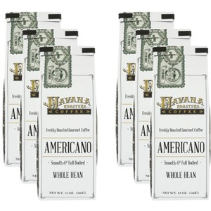Havana Roaster's Coffee Americano Whole Bean - Case of 6 - 12 oz - 1 of 2