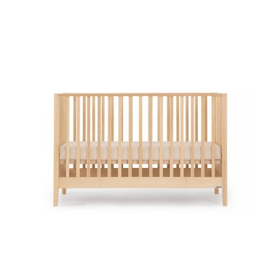 Natural Beechwood 3-in-1 Convertible Crib with Adjustable Height