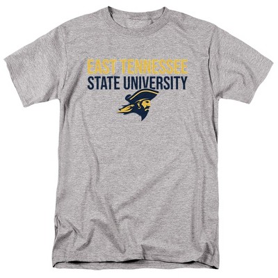 East Tennessee State University Official Stacked Unisex Adult T-shirt ...