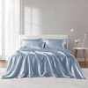 Sapphtopaz 4 PCS/6 PCS/7 PCS Comforter Set,Bed Set with 1 Flat Sheet,1/2 Fitted Sheet,2/4 Pillowcase,Luxury Satin Sheet Set Machine Washable - 3 of 4