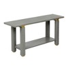 Grungis Minimalist Console Table with Metal Accents,Entryway Table with Built-in Shelf,Console Table for Living Room - 3 of 4