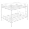 CAVINAS Full/Twin Over Full/Twin Metal Bunk Bed with Ladder & Fence,Modern Bed Frame for Kids Room,Bedroom - 3 of 4