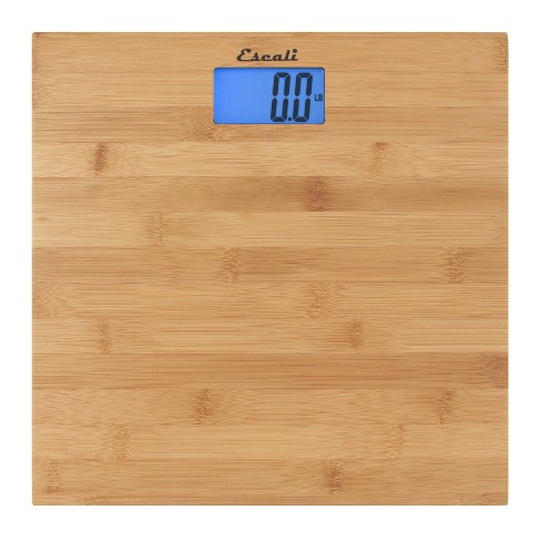 Bamboo Bathroom Scale with Backlight