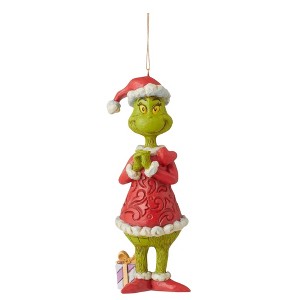Jim Shore 5.25 In Grinch With Large Heart Ornamen Dr. Seuss Tree Ornaments - 1 of 3