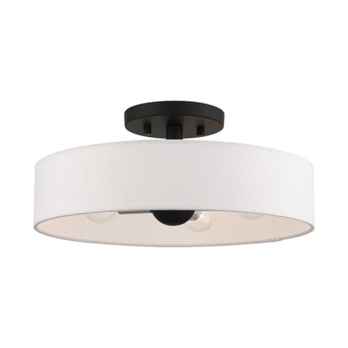 Livex Lighting Venlo 4 - Light Semi-Flush Mount in  Black/Brushed Nickel - image 1 of 4