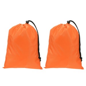 Unique Bargains Tear-Resistant Polyester Traveling Laundry Bag with Drawstring 2 Pcs - 1 of 4