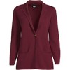 Lands' End Women's Fine Gauge Cotton Button Front Blazer Sweater - 3 of 4