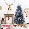 Tangkula 5/6/7 FT Flocked Christmas Tree Artificial Xmas Tree w/170/220/270 Branch Tips &Pine Needles - 4 of 4