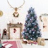 Tangkula 5/6/7 FT Flocked Christmas Tree Artificial Xmas Tree w/170/220/270 Branch Tips &Pine Needles - image 4 of 4