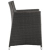 Modway Junction Outdoor Dining Armchair – Brown White Wicker Rattan Patio Chair with Armrests and All-Weather Cushion - 2 of 3