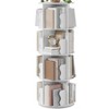 4 Tier Rotating Bookshelf Tower, 360°Revolving Bookcase, Vertical Floor Standing Display Rack, Narrow Bookshelf for Bedroom Living Room - 2 of 4