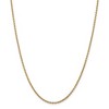 Black Bow Jewelry 2.2mm, 14k Yellow Gold, Solid Cable Chain Anklet - 3 of 4
