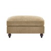 PAGED 35.4" Chenille Fabric Ottoman, Modern Modular Footstool with Detachable Skirt, Entryway Shoe Bench for Living Room, Bedroom - 4 of 4