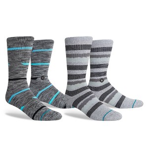 STANCE x WADE Styled Men's Striped Crew Casual Socks 2pk - 1 of 4