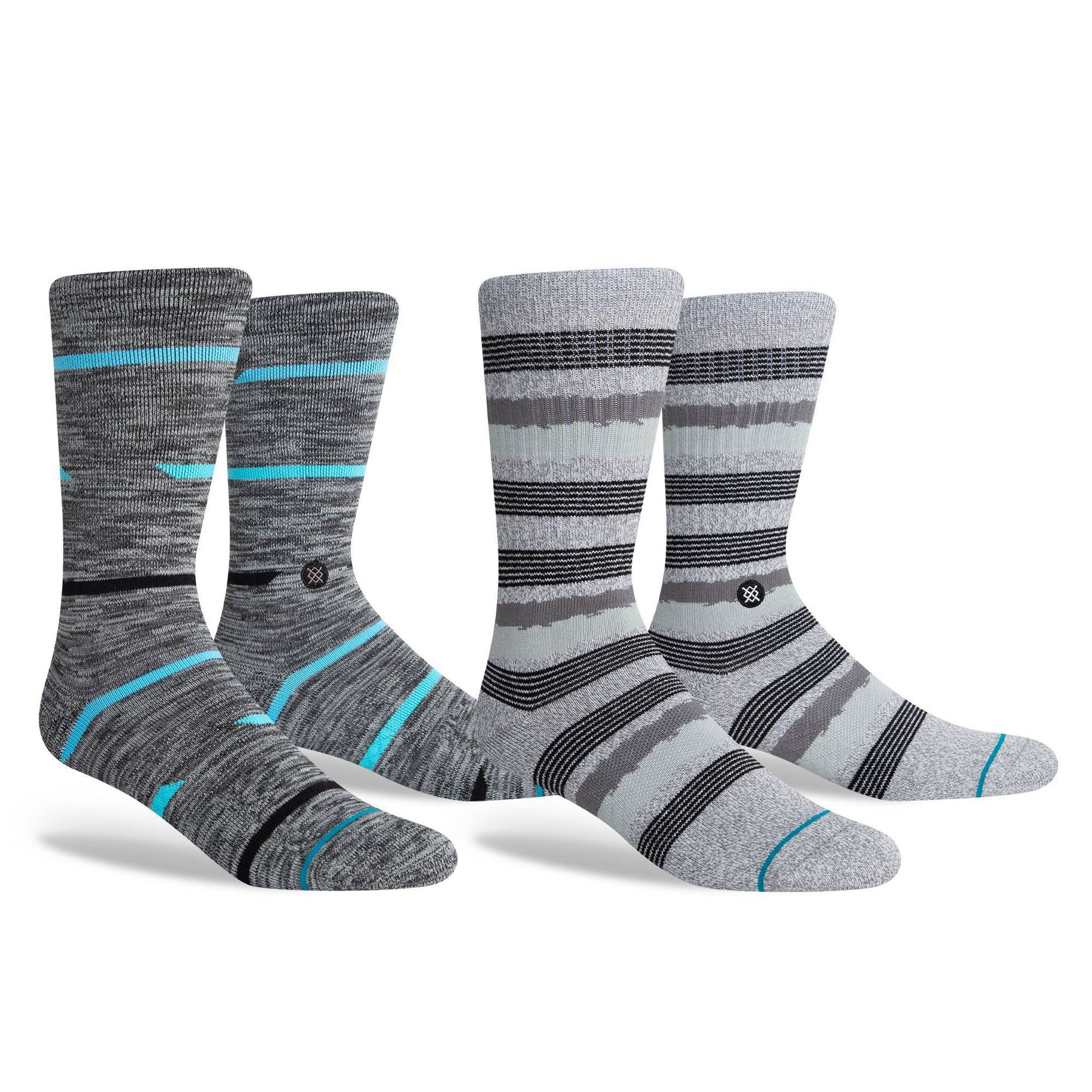 STANCE Styled Men's Striped Crew Casual Socks 2pk