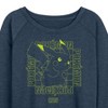 Women's - Pokémon - Battle Mode Lightweight French Terry Wide Neck Long Sleeve Shirt - 2 of 4