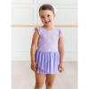 RuffleButts Girls Flutter Sleeve Leotard - 3 of 4