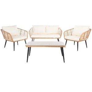 Harrley 4Pc Living Set - Indoor/Outdoor - PAT9006 - Safavieh - 1 of 4