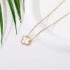 18K Gold Plated Four Leaf Clover Necklace Lucky Charm Jewelry Gift - 4 of 4