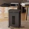10-Sheet Cross Cut Shredder for Office Home, Paper Shredder with 4.7-Gallon Basket, 3-Mode Micro Cut, Credit Card and Cd Crosscut Shredders - 2 of 4
