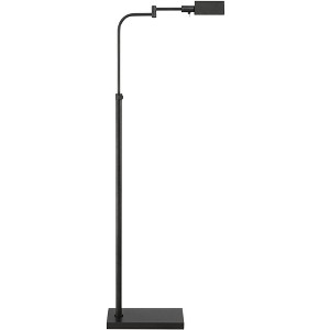 Possini Euro Design Keegan Traditional Pharmacy Floor Lamp 54" Tall Dark Bronze Adjustable Swing Arm Metal Shade for Living Room Reading Bedroom - 1 of 4