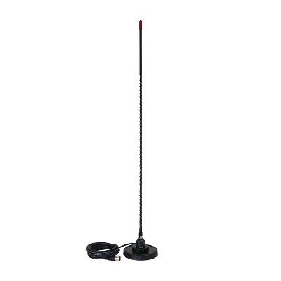 Tram® 3-m-b-hc 1,500-watt 26-mhz To 29-mhz 3-ft. Black Fiberglass Whip ...