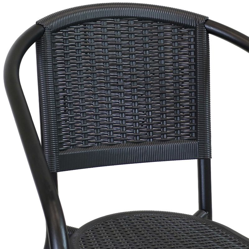 Sunnydaze Steel Frame and Polypropylene Seat and Back Aderes Outdoor Patio Arm Chair, 4 of 10