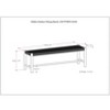 TiramisuBest Gold Bedroom Bench - Champagne Solid Wood & MDF Entryway, 54x18x19 Inches - 3 of 4