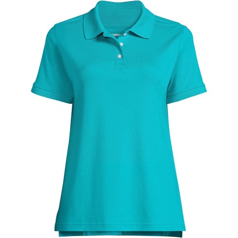 Ladies turquoise polo clearance shirt