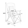 VisioGear Outdoor Portable Chairs, Folding Chair with Cup Holder, Portable Chair for Outdoor Travel Lawn Backyard, red, 25.59"*30.71"*40.94" - 2 of 4