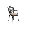 VYNXARIA 3 Piece Patio Bistro Set Cast Aluminum Bistro Table and Chairs Set of 2 with Umbrella Hole,Outdoor Patio Furniture Set for Garden Black - 4 of 4