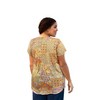 Women's Printed Tyler Flair Short Sleeve Top - Plus Size - On The Plus Side - 3 of 4