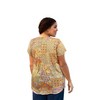 Women's Printed Tyler Flair Short Sleeve Top - Plus Size - On The Plus Side - image 3 of 4