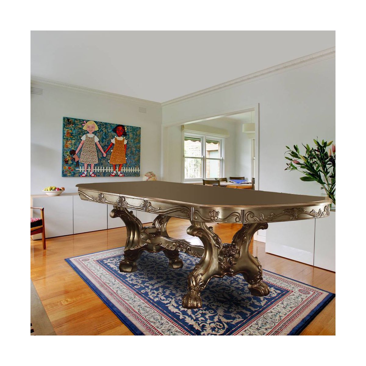 76"~108" Dresden Dining Table - Acme Furniture - thumbnail 2
