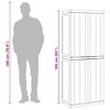 vidaXL Outdoor Storage Cabinet Utility Cupboard Garden Patio Furniture PP - 3 of 4