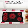 GASLAND CH905BF34A 36 Inches 5 Burners Built-in Ceramic Electric Cooktop, 240 V 9200 W, ETL Certificated, Touch Control - 2 of 4