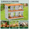 Acekool Metal Chicken Nesting Box,  Single Tier, Vented Steel Egg Laying Box - 4 of 4
