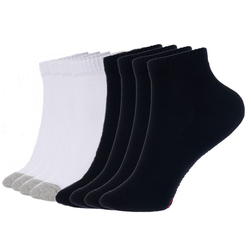 Alpine Swiss Mens 8 Pack Cotton Ankle Socks Athletic Performance Cushioned Socks Shoe Size 6-12, 1 of 9