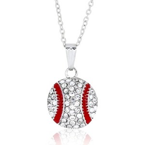 Baseball Earrings for Women Sport Game Accessories Diamond Baseball Necklace Jewelry Gifts for Women - 1 of 4